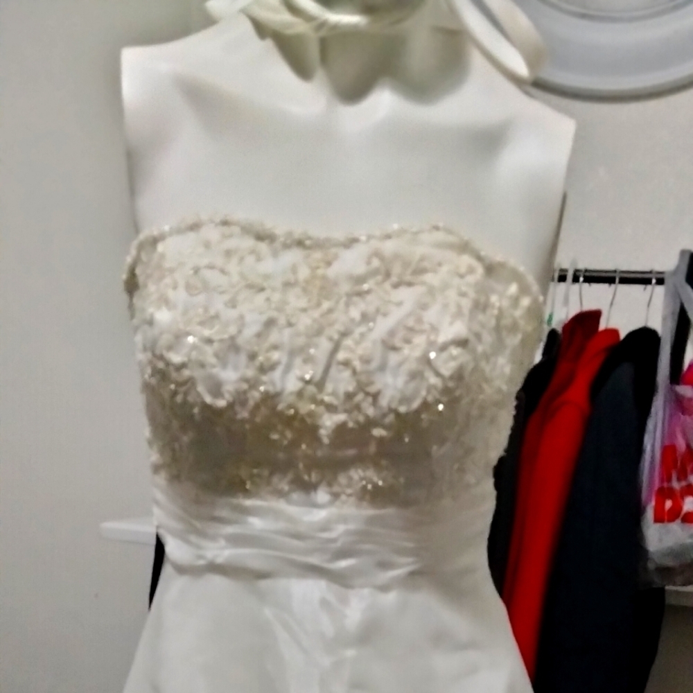 Satin Vintage Evening/ Bride Dress Wclutch